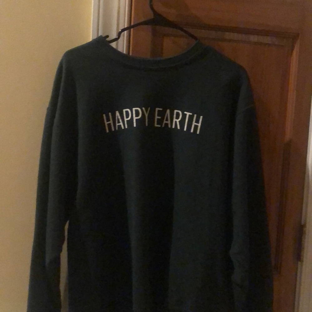 Happy earth green sweatshirt